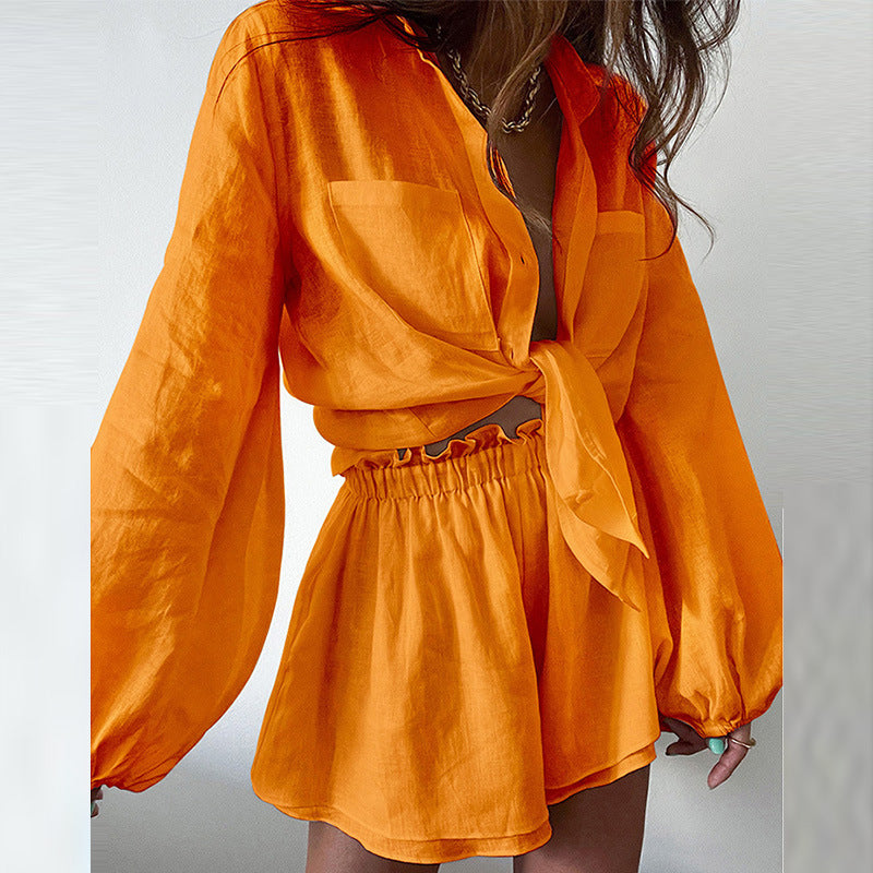 💖 SUMMER HOT SALE! 💖 2-teiliges Set – Damen Shirt & Shorts Set – bequem, luftig & perfekt aufeinander abgestimmt – ideal für Alltag, Strand & Reisen