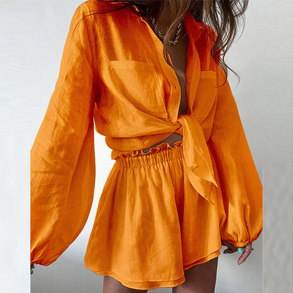 💖 SUMMER HOT SALE! 💖 2-teiliges Set – Damen Shirt & Shorts Set – bequem, luftig & perfekt aufeinander abgestimmt – ideal für Alltag, Strand & Reisen