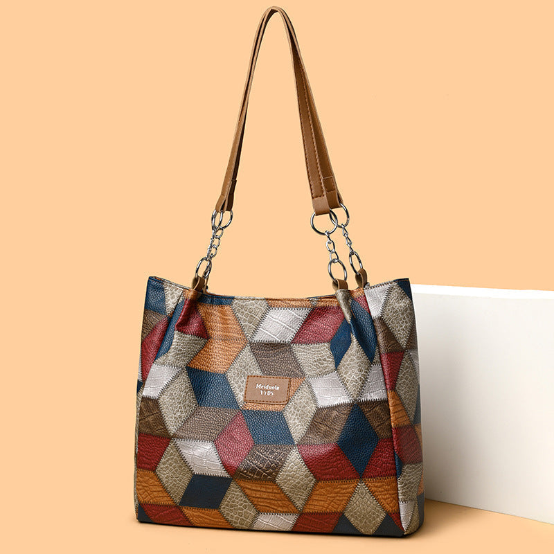 🔥2025 Verkaufsschlager 50 % Rabatt💥Patchwork-Tragetasche für Damen