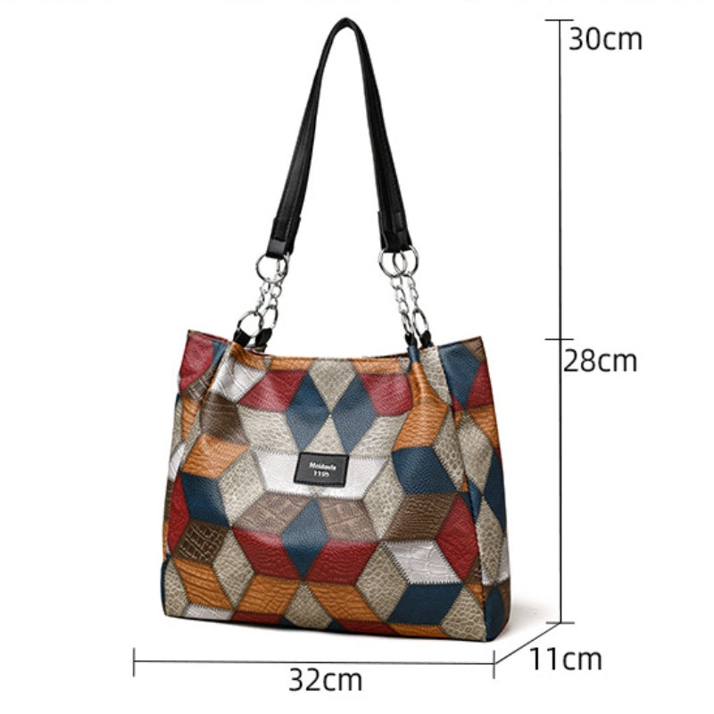 🔥2025 Verkaufsschlager 50 % Rabatt💥Patchwork-Tragetasche für Damen
