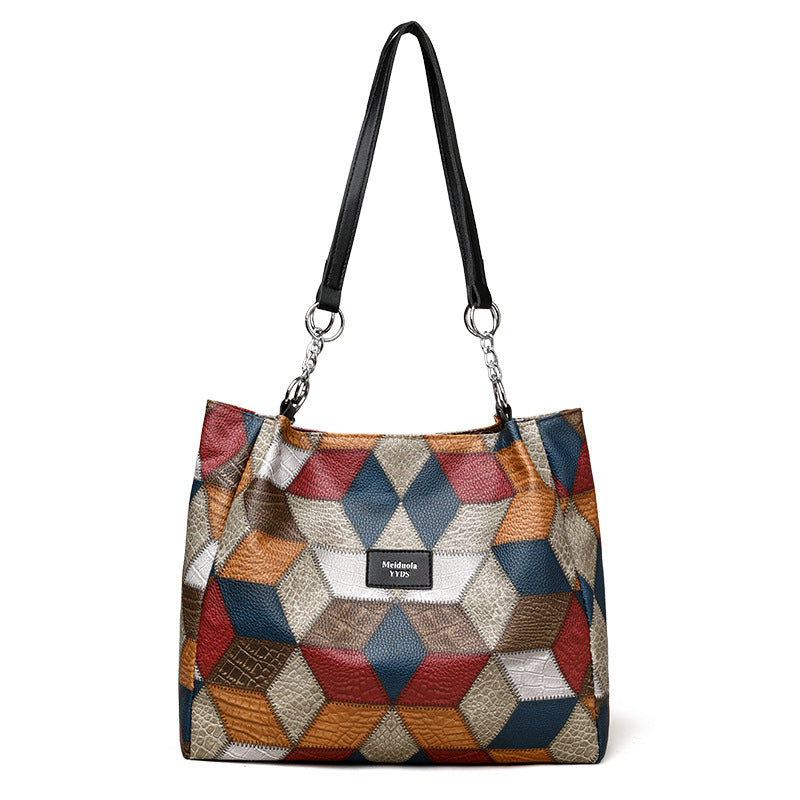 🔥2025 Verkaufsschlager 50 % Rabatt💥Patchwork-Tragetasche für Damen