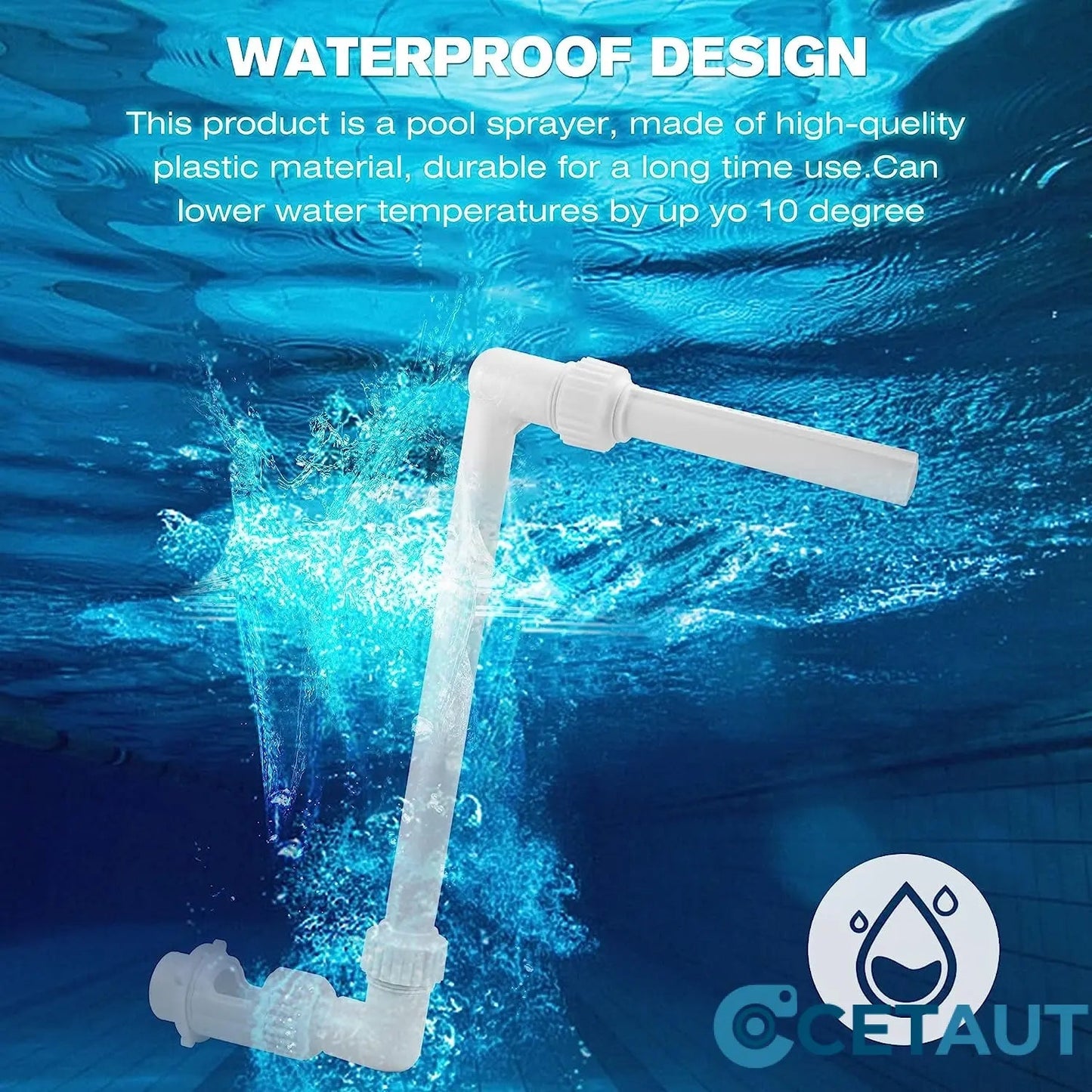 ⛱️Pool-Kühlung Wasserfall Sauerstoff-Brunnen