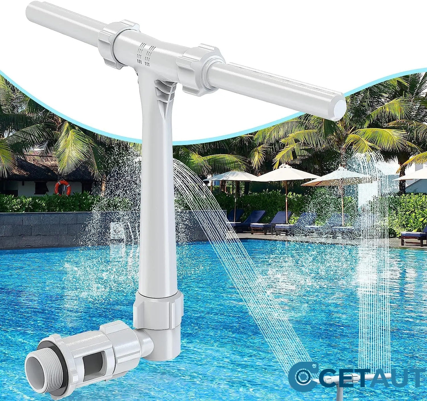 ⛱️Pool-Kühlung Wasserfall Sauerstoff-Brunnen