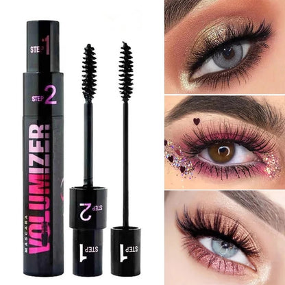 💕💦Langanhaltende wasserfeste Doppel-Mascara, ganztägig perfekte Wimpernpracht ohne