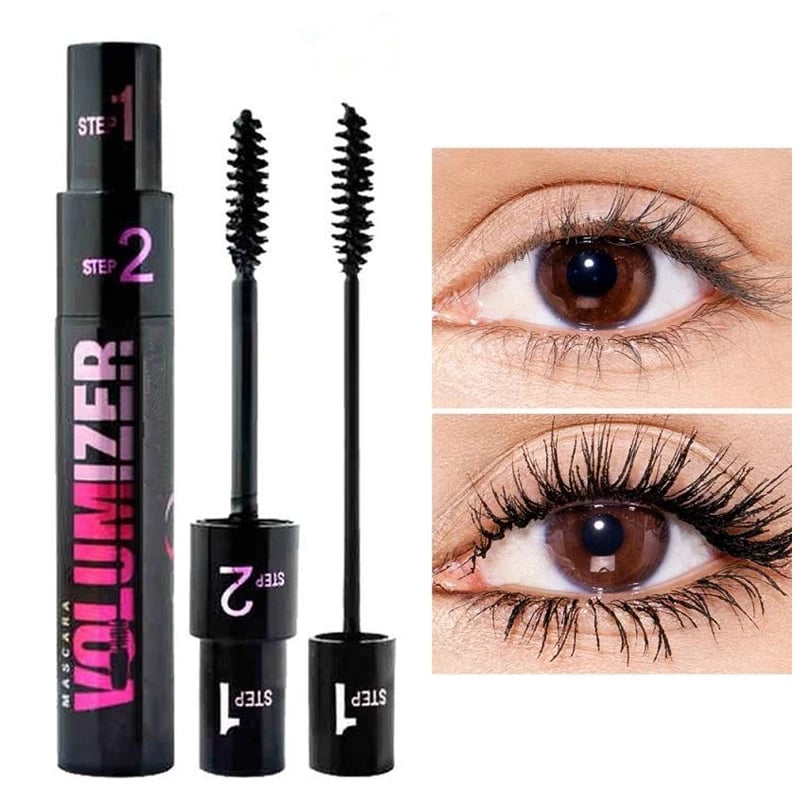 💕💦Langanhaltende wasserfeste Doppel-Mascara, ganztägig perfekte Wimpernpracht ohne