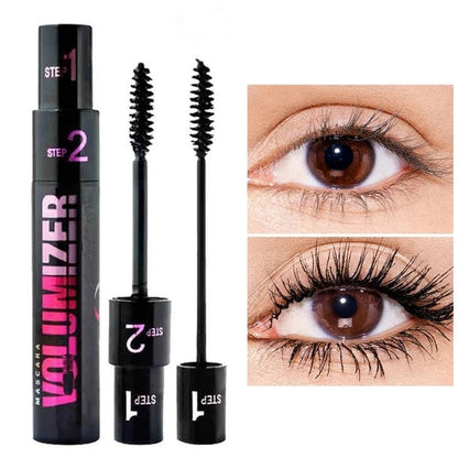 💕💦Langanhaltende wasserfeste Doppel-Mascara, ganztägig perfekte Wimpernpracht ohne