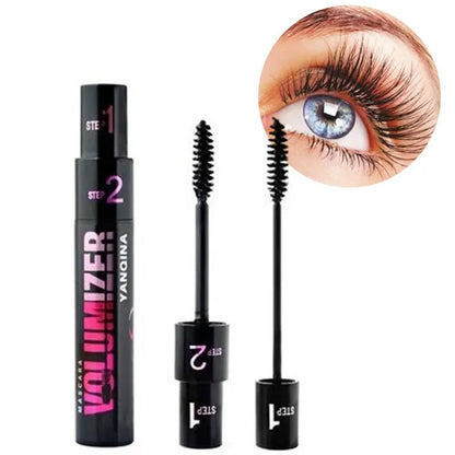 💕💦Langanhaltende wasserfeste Doppel-Mascara, ganztägig perfekte Wimpernpracht ohne