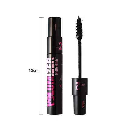 💕💦Langanhaltende wasserfeste Doppel-Mascara, ganztägig perfekte Wimpernpracht ohne