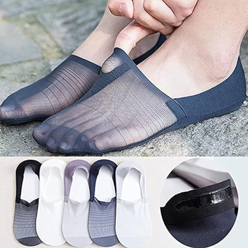 🧦5 Paar Ice Silk No-Show Socken Set