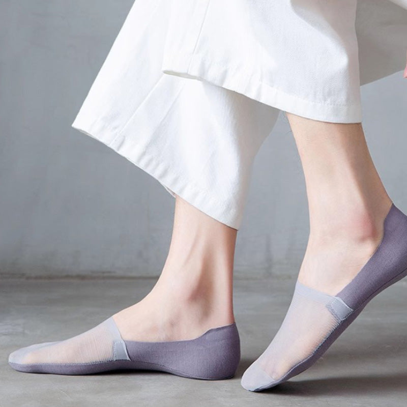 🧦5 Paar Ice Silk No-Show Socken Set