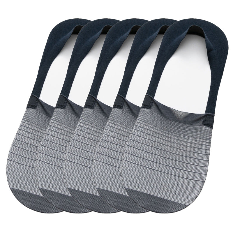 🧦5 Paar Ice Silk No-Show Socken Set