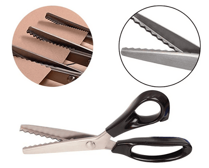 ✂️Jetzt 50 % Rabatt! DIY-Nähschere mit Wellenschliff – Zickzack-Schere, Stoffschneidewerkzeug gegen Ausfransen für Stoff, Papier und Bastelprojekte