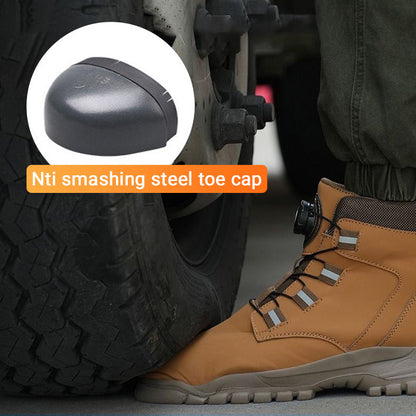 🔥Versandkostenfrei - Rutschfeste, leichte Sicherheitsstiefel der Klasse S3 für Unisex, ✅👍 mit stoßfesten Spikes, Anti-Smash- und Anti-Kompressions-Funktion