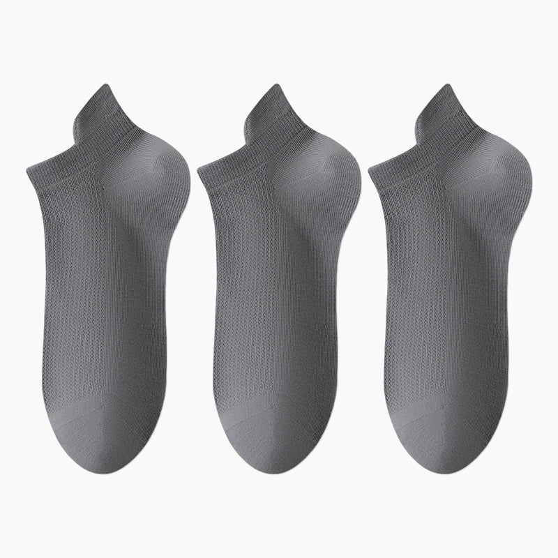 Anti-Geruchs-Socken für Herren, atmungsaktiv, niedrig geschnitten