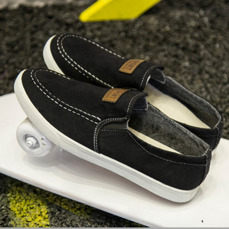 👟 Herren-Slip-On-Freizeitschuhe aus Canvas – leicht & atmungsaktiv für den Alltag