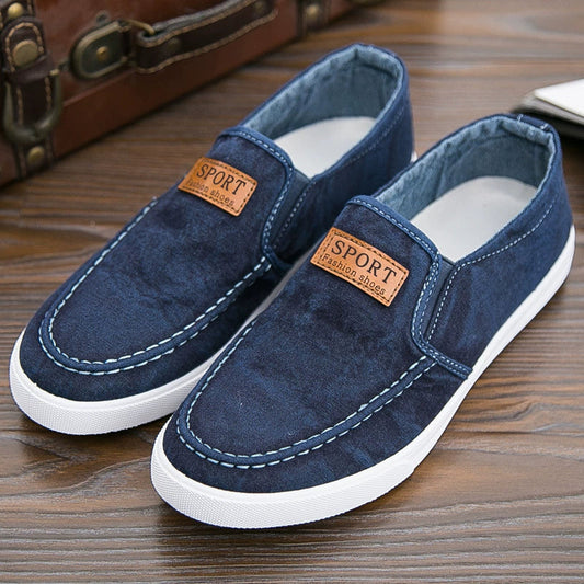 👟 Herren-Slip-On-Freizeitschuhe aus Canvas – leicht & atmungsaktiv für den Alltag