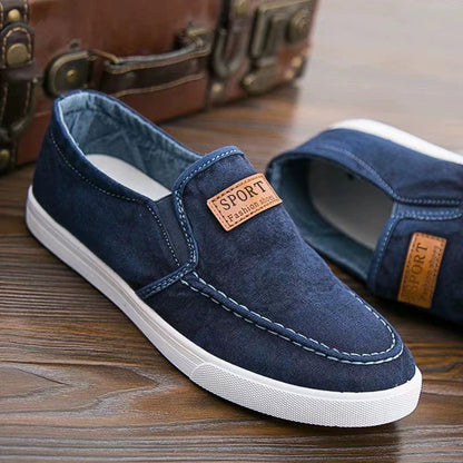 👟 Herren-Slip-On-Freizeitschuhe aus Canvas – leicht & atmungsaktiv für den Alltag