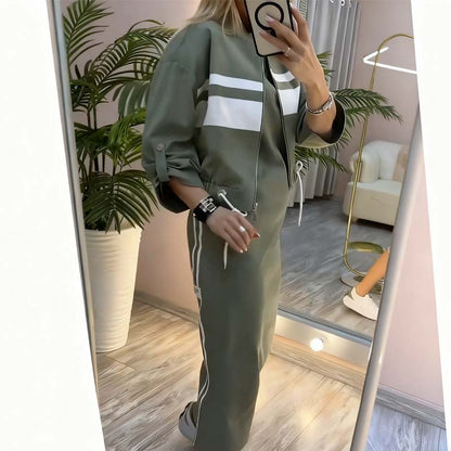 ❄️LETZTER TAG – 50 % RABATT 💖 Damen-Set aus Stehkragenjacke und Kleid
