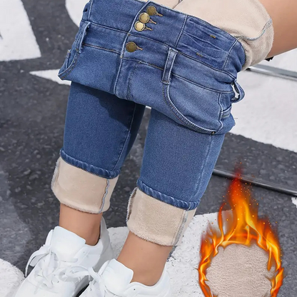 📢📢50%Rabatt!!!🎉✨Modische, warme Damen-Jeans im lässigen Stil