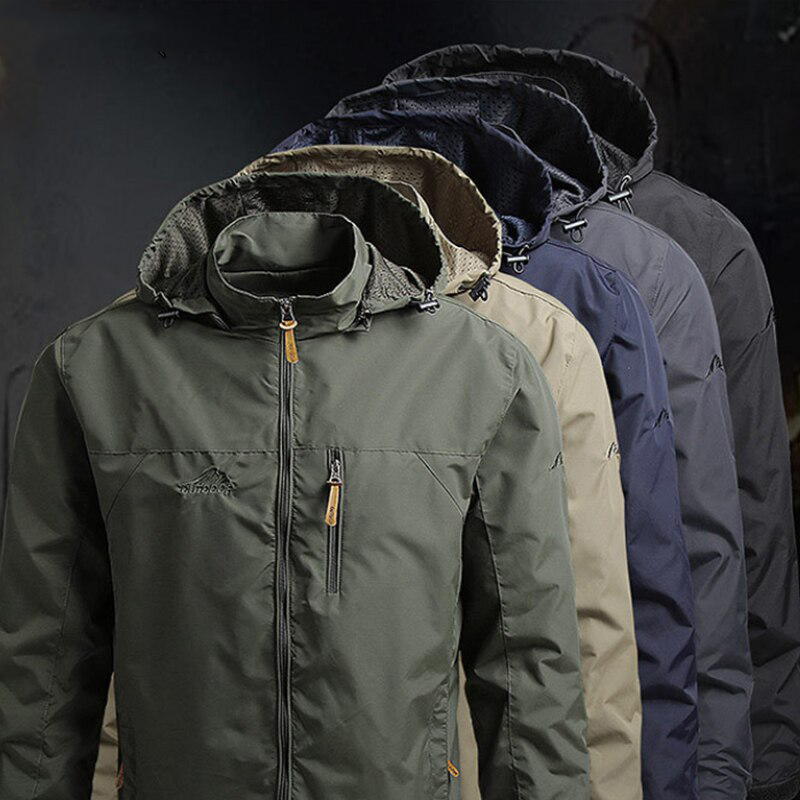 Kletterfeldjacke Herren Winddichte Oberbekleidung Wasserdichter Softshell Taktische Jacke Mantel