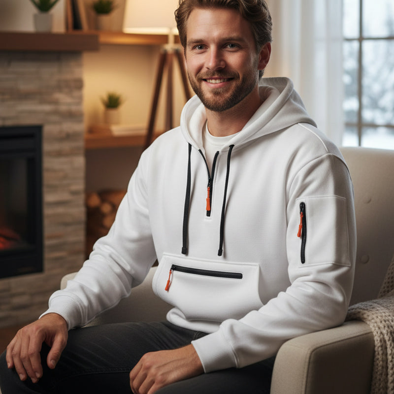 📣📣50%Rabatt!!!🎉✨Utility-Hoodie mit Quarter-Zip – Leichter Stoff, bequemer Sitz & funktionales Design – Ideal für Frühling, Herbst & aktive Stunden
