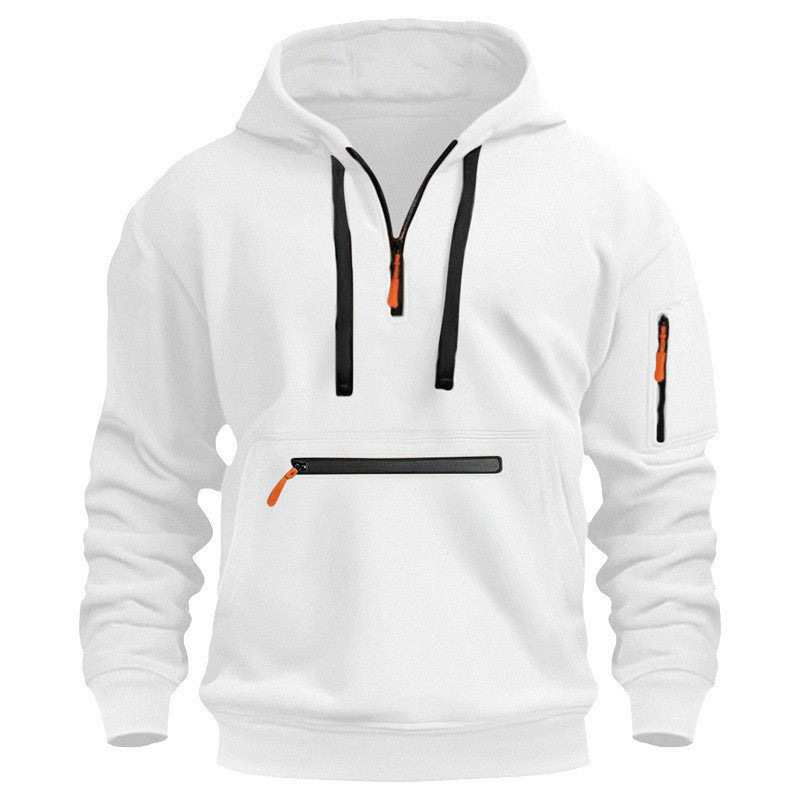 📣📣50%Rabatt!!!🎉✨Utility-Hoodie mit Quarter-Zip – Leichter Stoff, bequemer Sitz & funktionales Design – Ideal für Frühling, Herbst & aktive Stunden