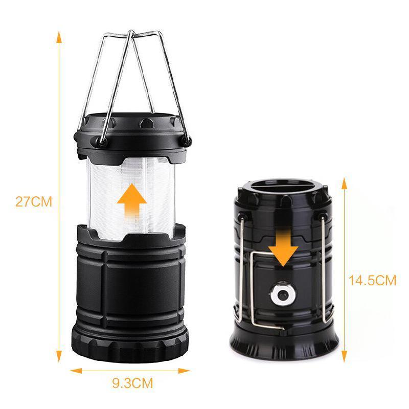 🧰3-in-1-Campinglaterne mit LED-Flamme