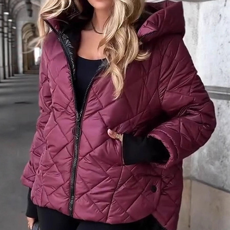 🖤 Zeitlich begrenztes Angebot 🔥 55 % Rabatt 🔥 Warme und lässige Damen-Baumwolljacke mit Kapuze