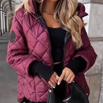 🖤 Zeitlich begrenztes Angebot 🔥 55 % Rabatt 🔥 Warme und lässige Damen-Baumwolljacke mit Kapuze