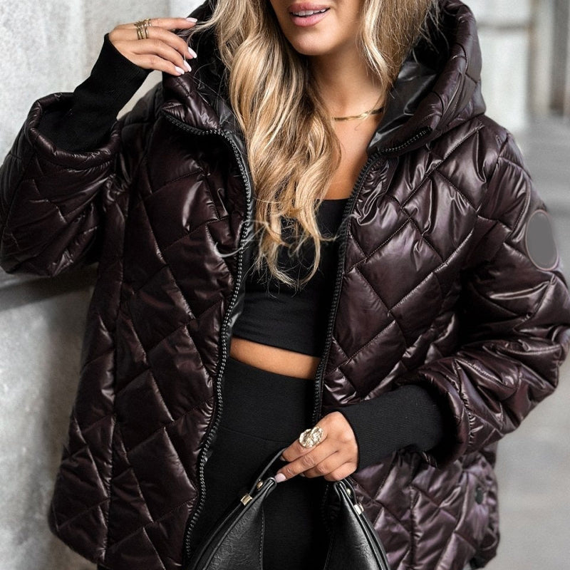 🖤 Zeitlich begrenztes Angebot 🔥 55 % Rabatt 🔥 Warme und lässige Damen-Baumwolljacke mit Kapuze