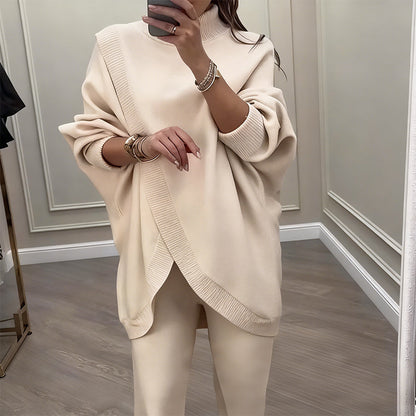 🔥 59 % RABATT! NEU! Zweiteiliges Damen-Set – Asymmetrischer Pullover + weite Hose, bequeme Passform und weicher Stoff, super bequem 👚✨ ✅ Kostenloser Versand