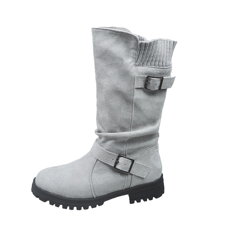 💎❄️ Bestseller – Shorty-Stiefel mit Schnallen – perfekt für kalte Tage