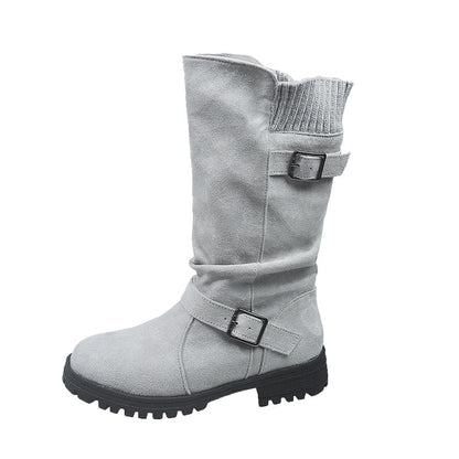 💎❄️ Bestseller – Shorty-Stiefel mit Schnallen – perfekt für kalte Tage