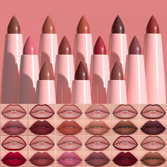 💄 12 Farben – 1 Set – unendliche Style-Möglichkeiten! Das matte Lippenstift- & Lipliner-Set im hochwertigen Holz-Etui bietet alles, was du für perfekt definierte Lippen brauchst. Ob Alltagslook oder Abendglamour – dieses Set macht jeden Look perfekt! ✨🛍️