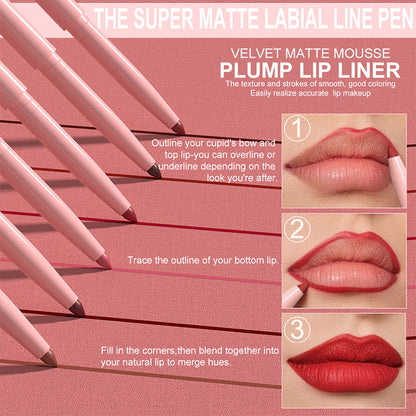 💄 12 Farben – 1 Set – unendliche Style-Möglichkeiten! Das matte Lippenstift- & Lipliner-Set im hochwertigen Holz-Etui bietet alles, was du für perfekt definierte Lippen brauchst. Ob Alltagslook oder Abendglamour – dieses Set macht jeden Look perfekt! ✨🛍️