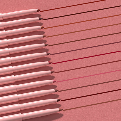 💄 12 Farben – 1 Set – unendliche Style-Möglichkeiten! Das matte Lippenstift- & Lipliner-Set im hochwertigen Holz-Etui bietet alles, was du für perfekt definierte Lippen brauchst. Ob Alltagslook oder Abendglamour – dieses Set macht jeden Look perfekt! ✨🛍️