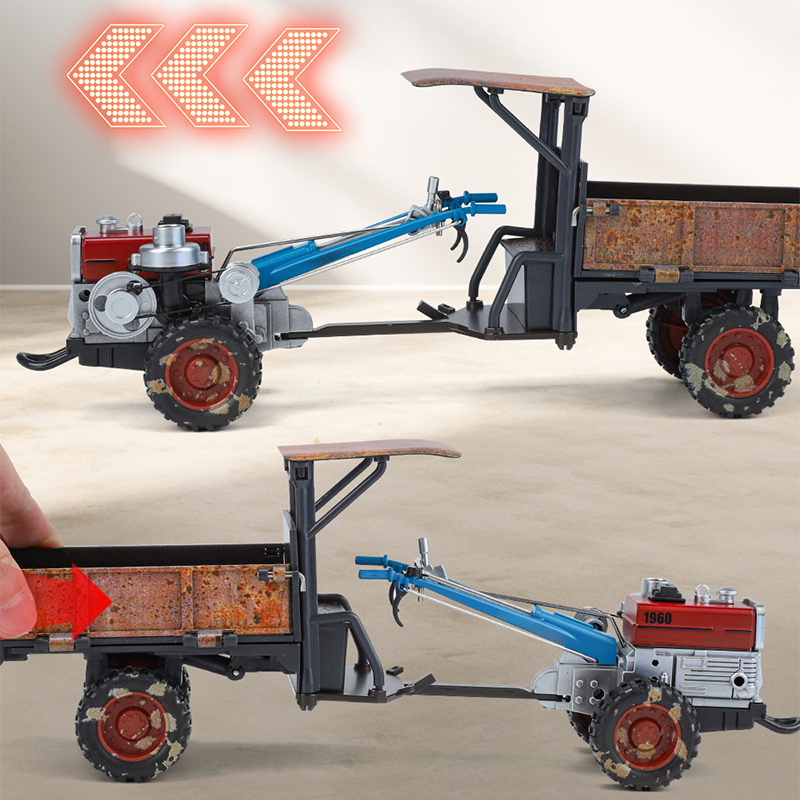 🚜 Retro-Traktor-Spielzeugmodell – Detailgetreue Nachbildung mit beweglichen Teilen | Ideal für Sammler & kleine Traktor-Fans – Ein Stück Landleben für zuhause versandfrei