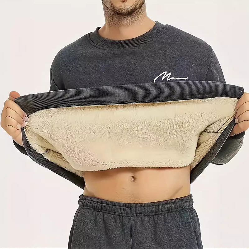 🔥 Warmes, hochwertiges Herren-Sweatshirt mit Fleece-Futter.