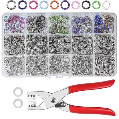 🧵【Limitiertes Angebot – 50% Rabatt!】 🔘 DIY-Knopf-Set – Komplettes Werkzeugset, einfache Anwendung & langlebige Befestigung – Ideal zum Reparieren & Verstärken Ihrer Kleidung ✂️