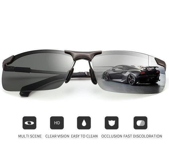 🕶️ Nur noch heute 50% RABATT! ⏰ Photochrome Sonnenbrille mit polarisierten blendfreien HD-Gläsern – randloser Sportrahmen – perfekt für Autofahren, Angeln, Radfahren & Outdoor-Aktivitäten