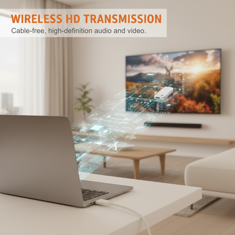🥳2026 HOT SALE🥳💞50K+ SOLD!💻📺 Cut the Cord, Not the Quality! Wireless HDMI Transmitter – Last Day 50% OFF! 🎬✨