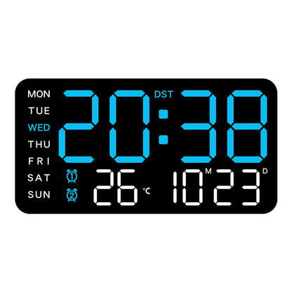 🕰️ 56% RABATT! 🌲 Moderne digitale LED-Wanduhr – Multifunktional, schlankes Design, klares Display ✨
