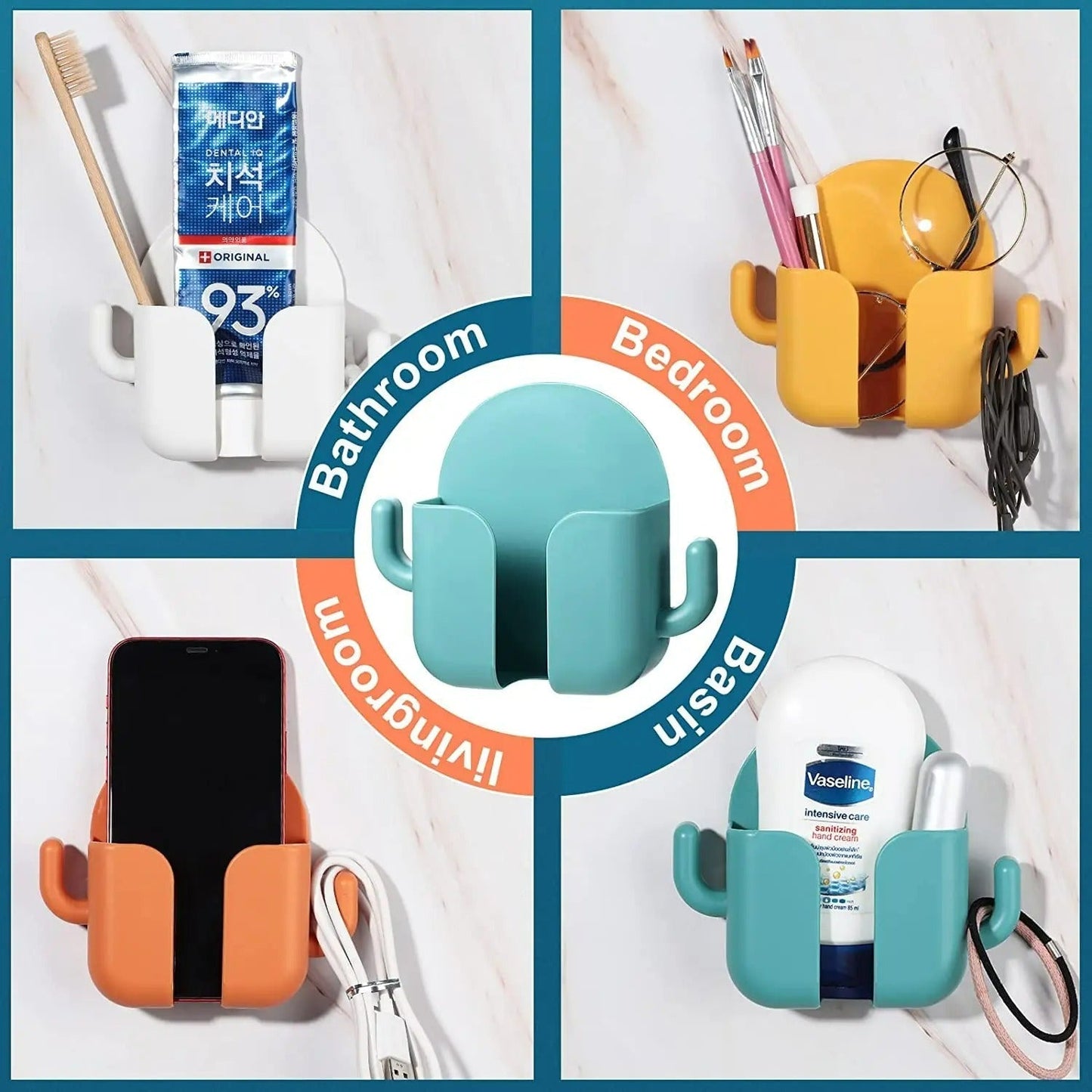 📱 Multifunktioneller Wand-Handyhalter – flexibel, stabil & platzsparend – für alle Smartphones geeignet – perfekt für Küche, Schlafzimmer, Büro & Bad