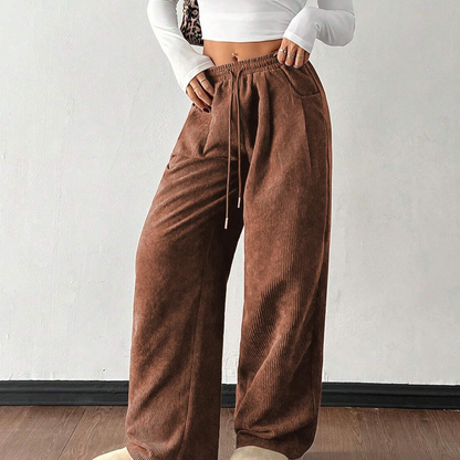 ✨🔥Lässige Cordhose mit lockerer Passform für Damen💓