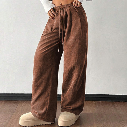 ✨🔥Lässige Cordhose mit lockerer Passform für Damen💓