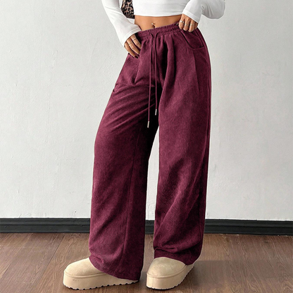 ✨🔥Lässige Cordhose mit lockerer Passform für Damen💓