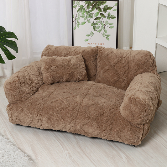 ✨🔥Plüschiges, beruhigendes Haustier-Sofa mit abnehmbarem Bezug🛋️Kostenloser Versand