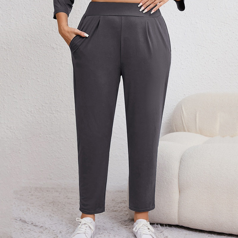 ⏰50% RABATT!✨ Damen-Karottenhose mit Taschen, große Größen verfügbar