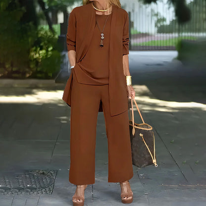 ✨🔥✨ Elegantes 3-teiliges Relaxed Fit Set für Damen – bequem, stilvoll & perfekt aufeinander abgestimmt – ideal für Alltag, Homeoffice & Freizeit💞
