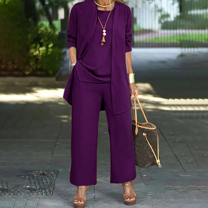 ✨🔥✨ Elegantes 3-teiliges Relaxed Fit Set für Damen – bequem, stilvoll & perfekt aufeinander abgestimmt – ideal für Alltag, Homeoffice & Freizeit💞